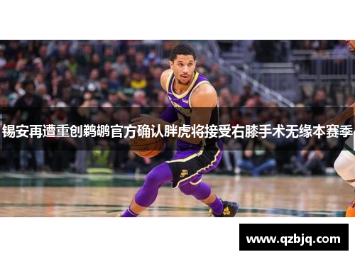 锡安再遭重创鹈鹕官方确认胖虎将接受右膝手术无缘本赛季